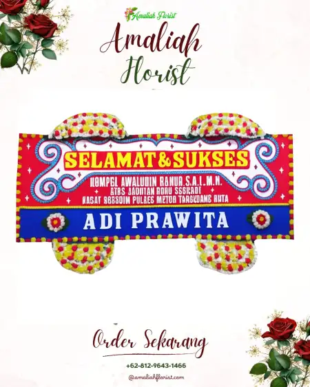 Papan Bunga Ucapan Selamat Natar